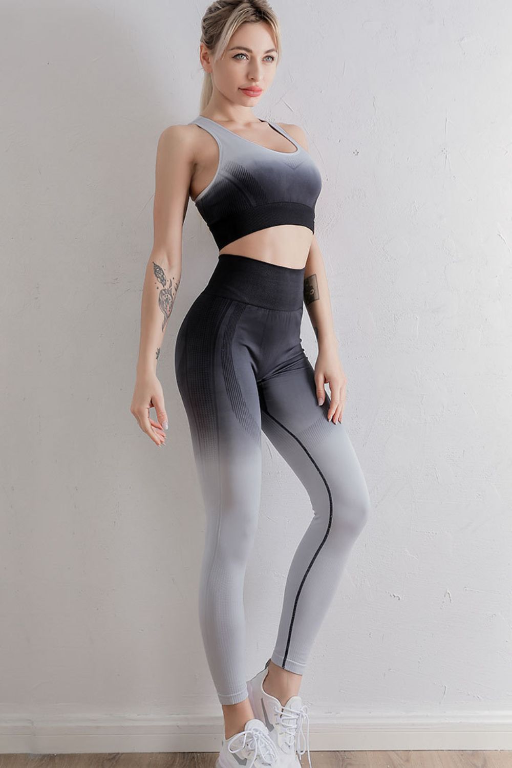 Gradient Sports Bra and Leggings Set, NikkiandNaomi