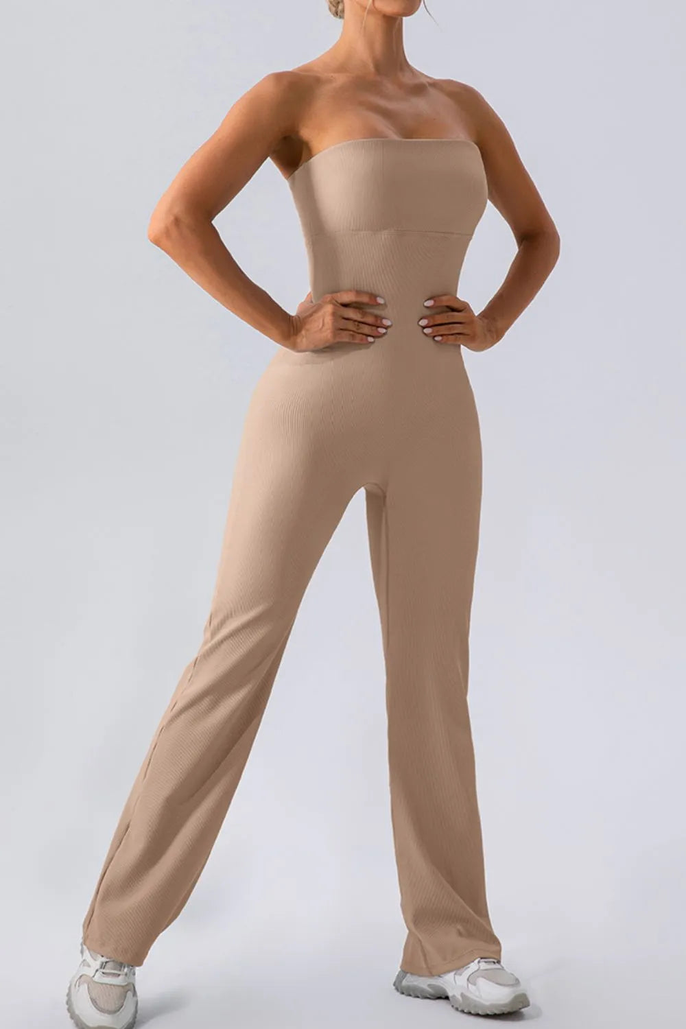 Sleeveless Straight Active Jumpsuit, NikkiandNaomi