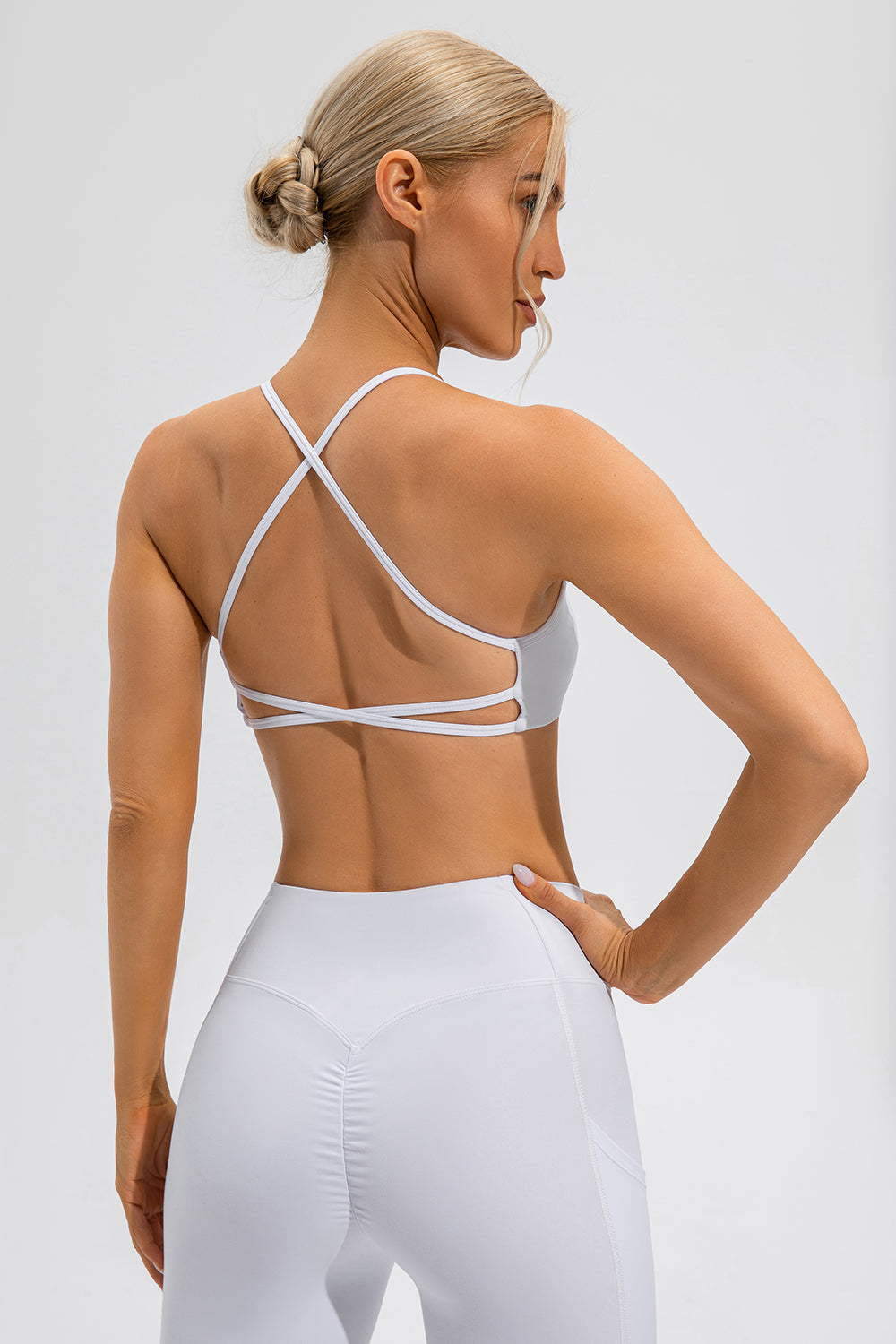 Crisscross Spaghetti Strap Active Cami, NikkiandNaomi