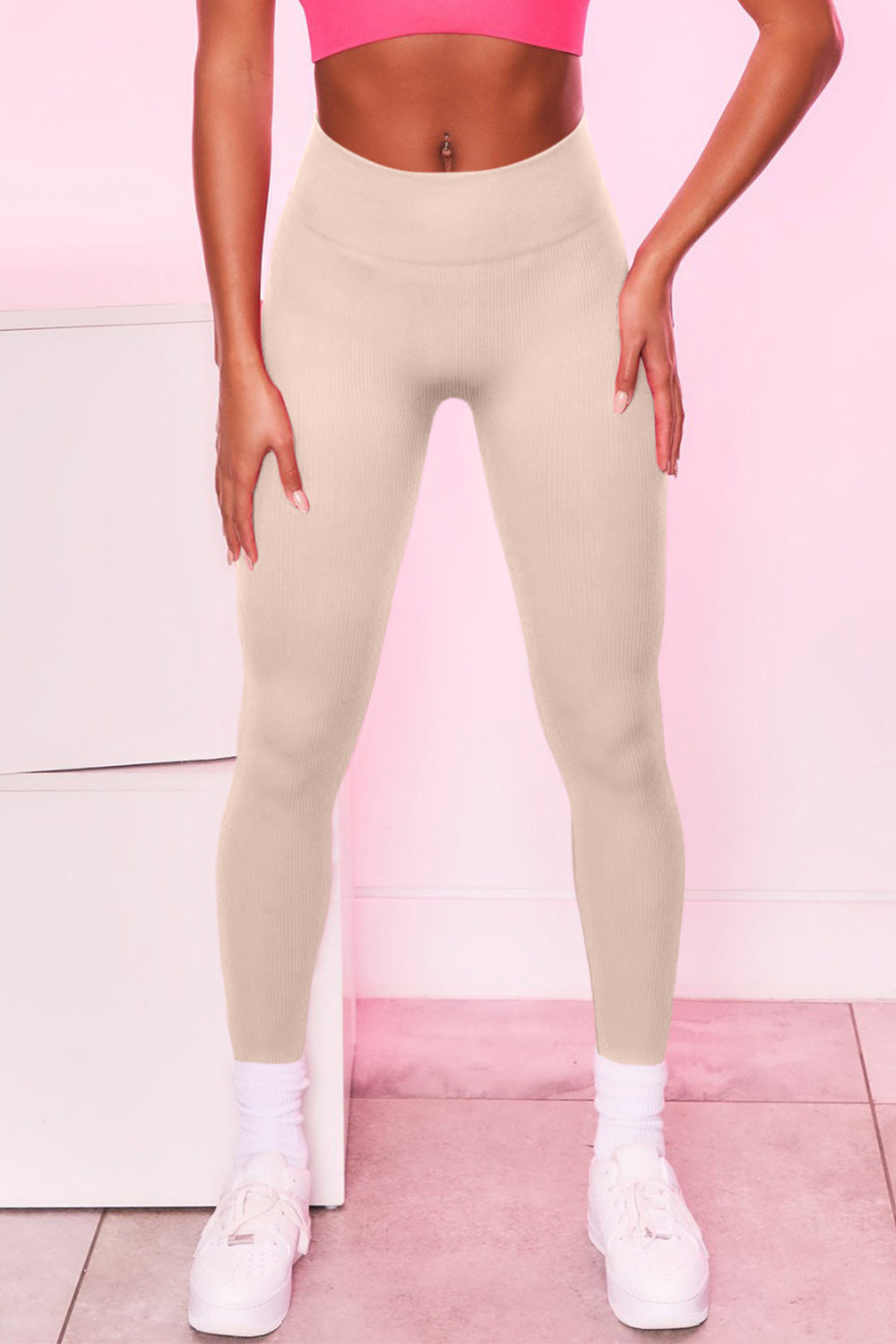 High Waist Active Pants, NikkiandNaomi