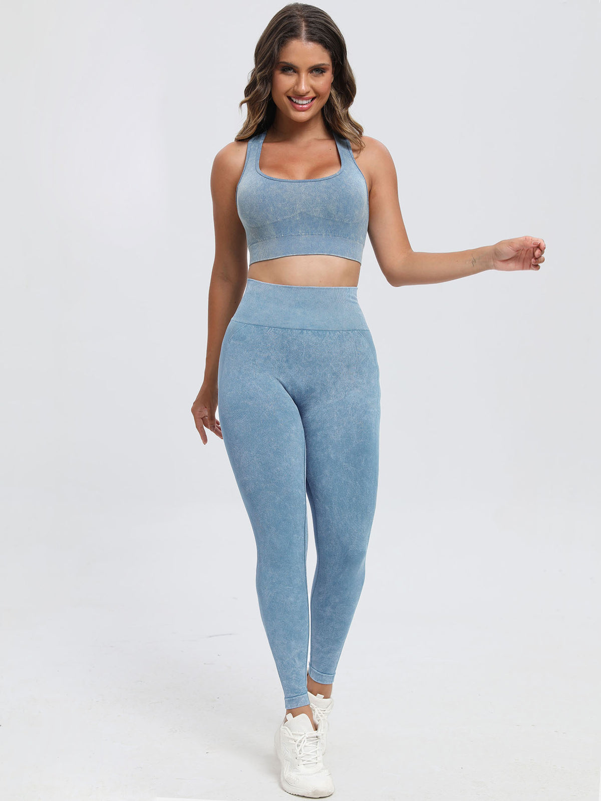 Scoop Neck Wide Strap Top and Pants Active Set, NikkiandNaomi