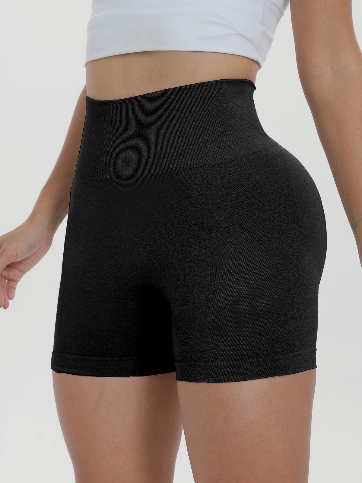 High Waist Active Shorts, NikkiandNaomi