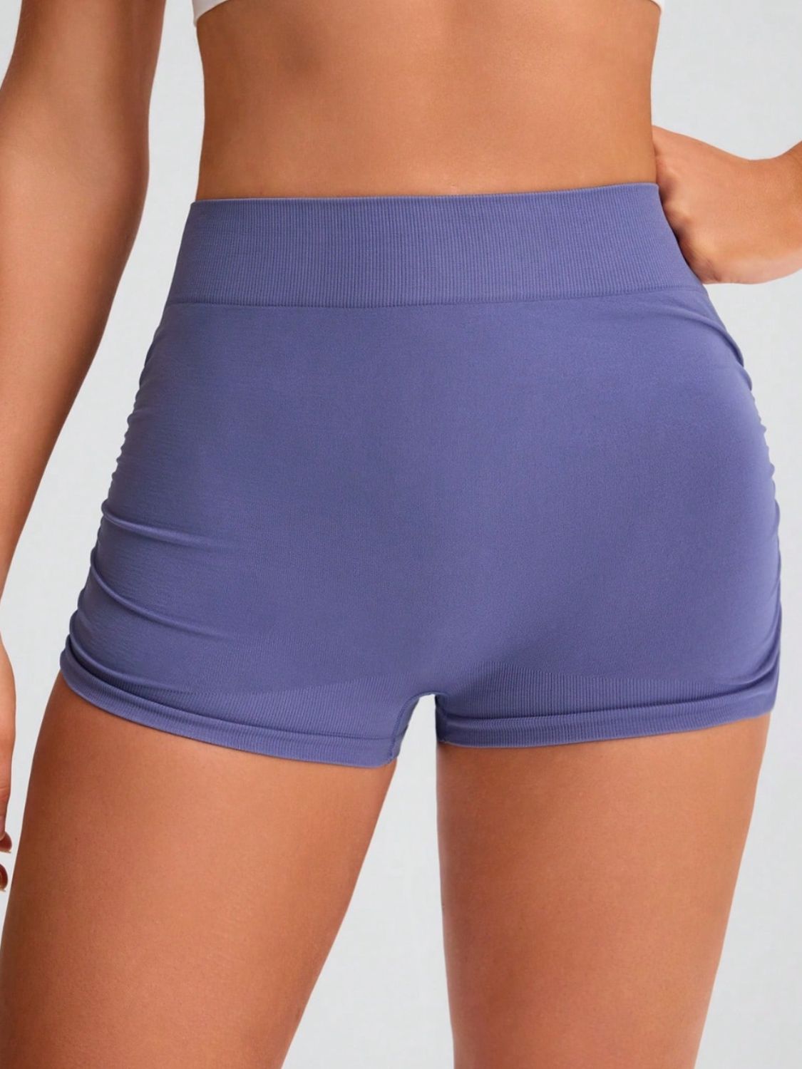 Elastic Waist Active Shorts, NikkiandNaomi