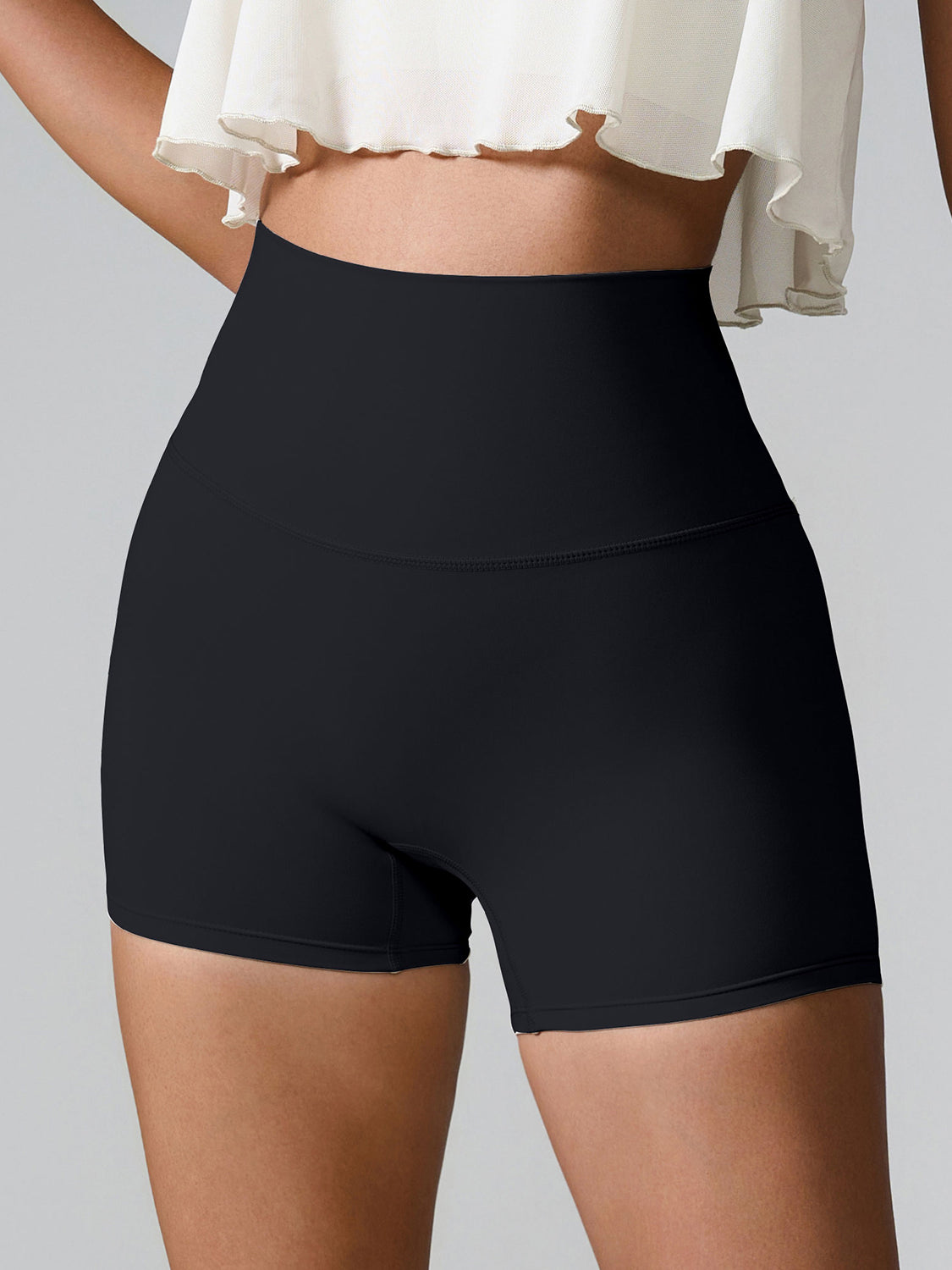 High Waist Active Shorts, NikkiandNaomi