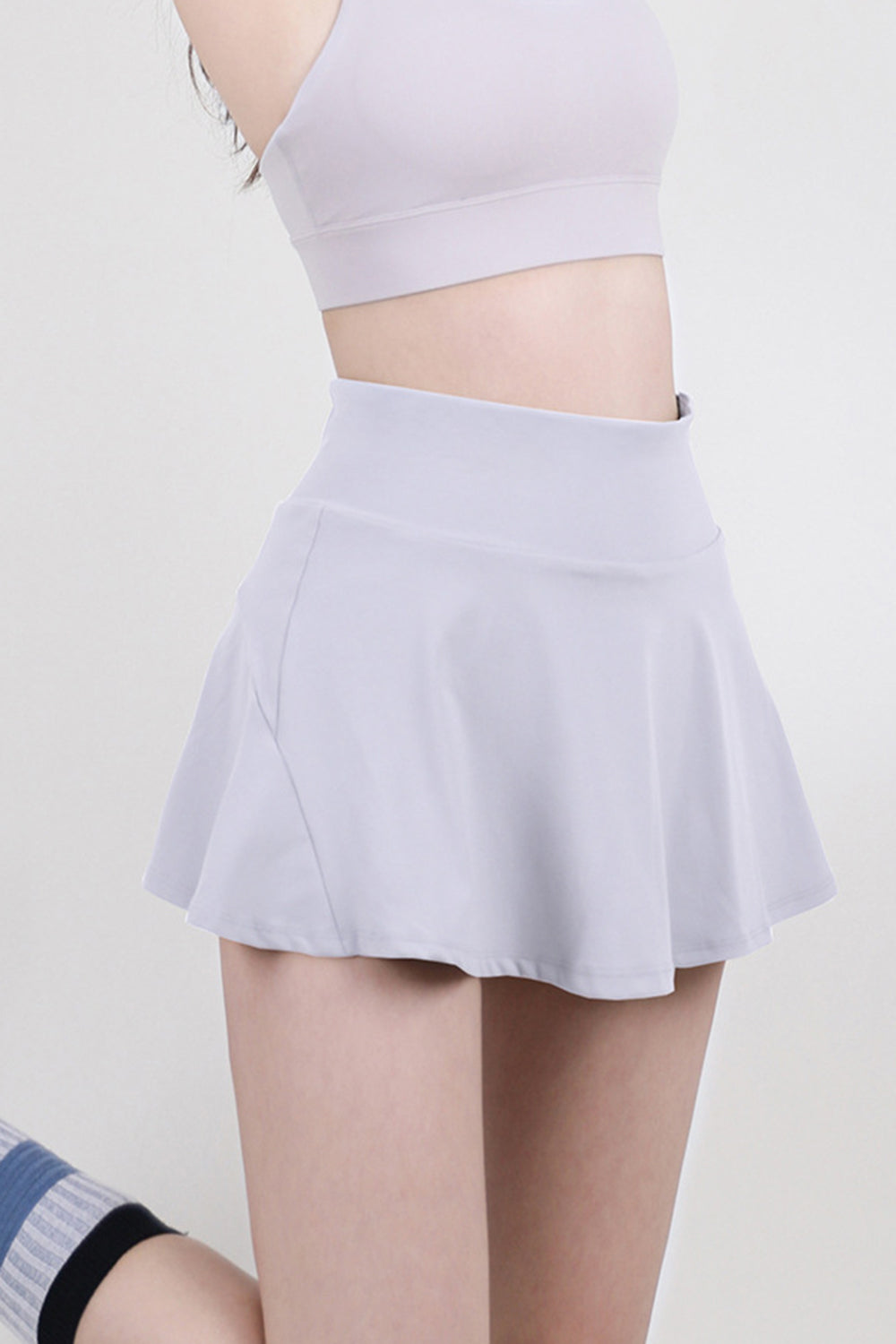 High Waist Pleated Active Skirt, NikkiandNaomi