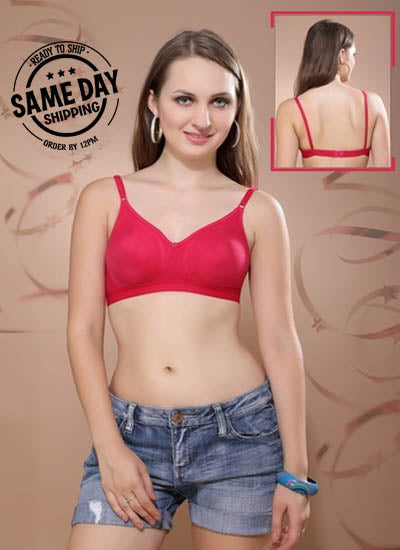 Comfy Padded Non-Wired T-Shirt Bra (Pack of 2), NikkiandNaomi