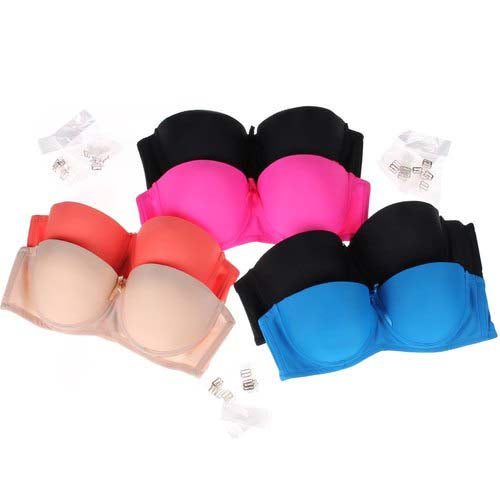 Demi Cup Padded Wired Push Up Bra (Pack of 2), NikkiandNaomi