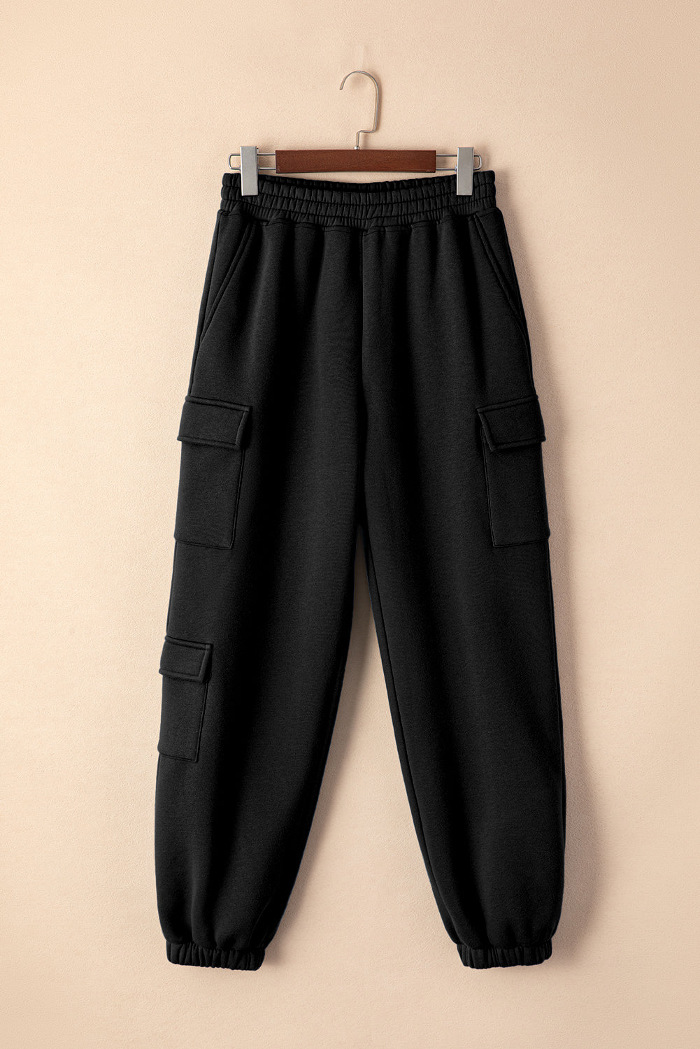 Pocketed Elastic Waist Active Joggers, NikkiandNaomi