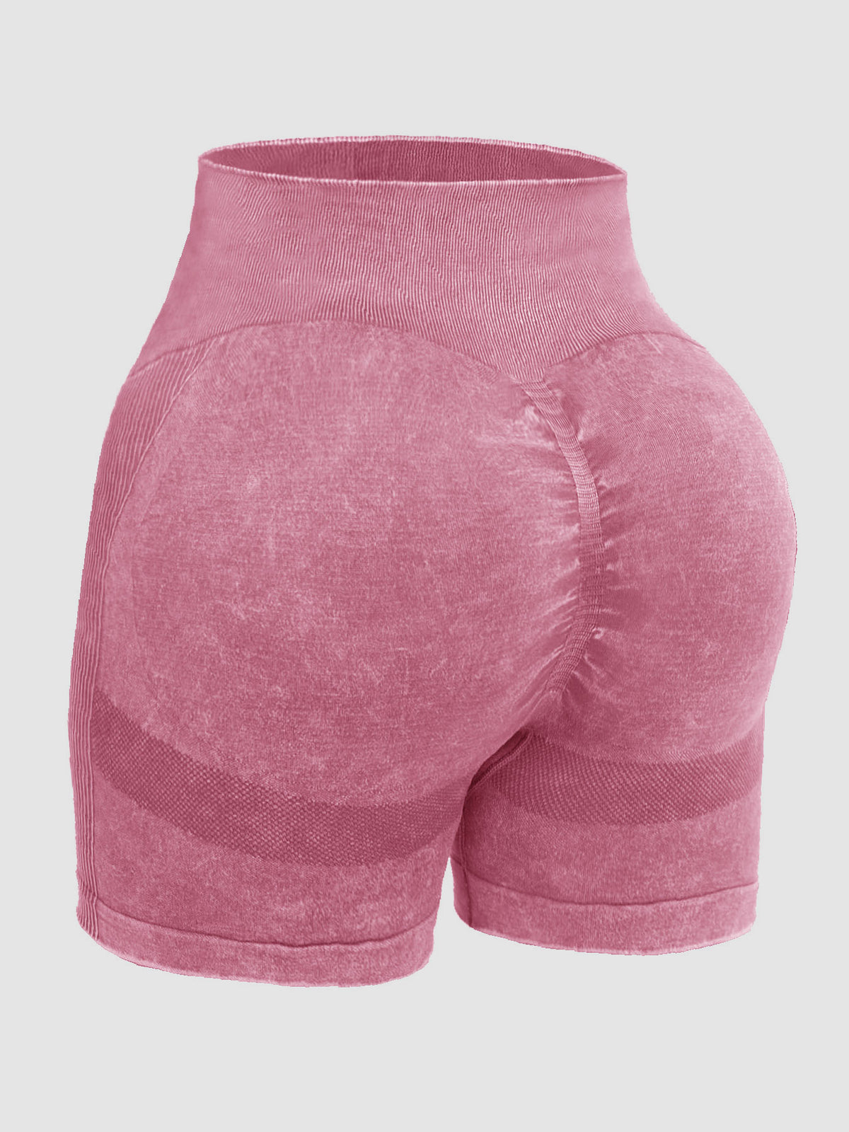 Washed High Waist Active Shorts, NikkiandNaomi