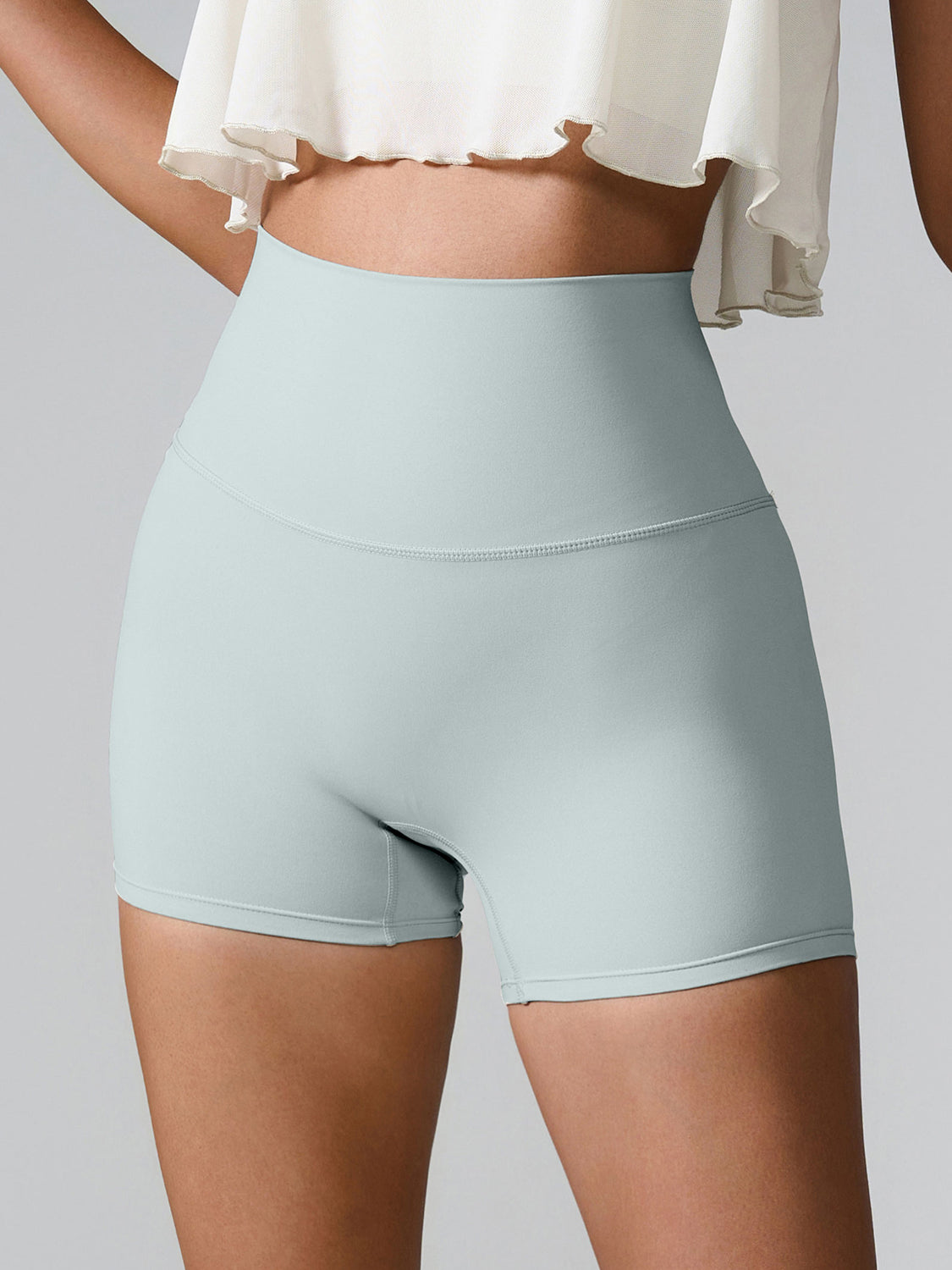 High Waist Active Shorts, NikkiandNaomi