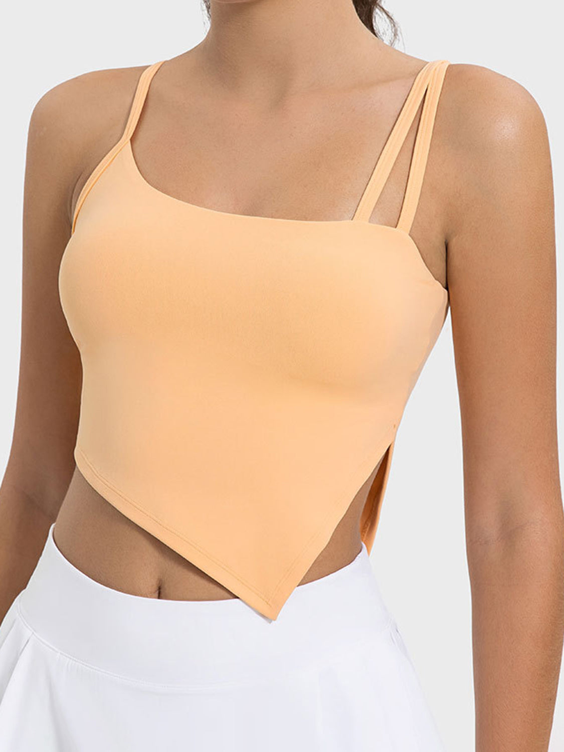 Millennia Slit Asymmetrical Neck Active Cami, NikkiandNaomi