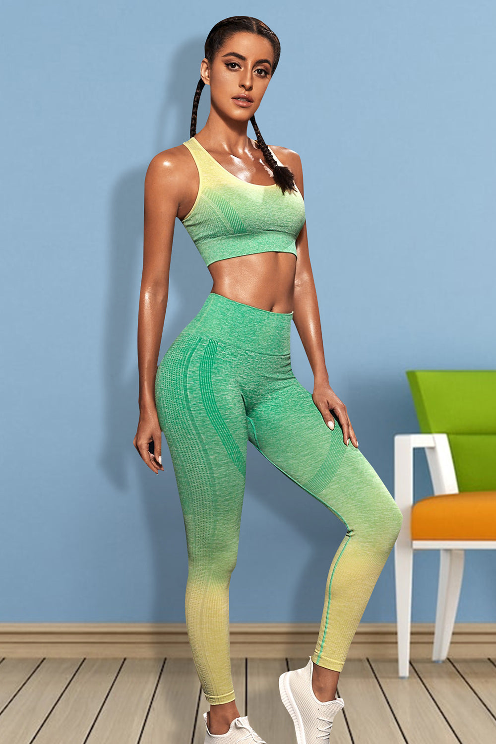 Gradient Sports Tank and Leggings Set, NikkiandNaomi