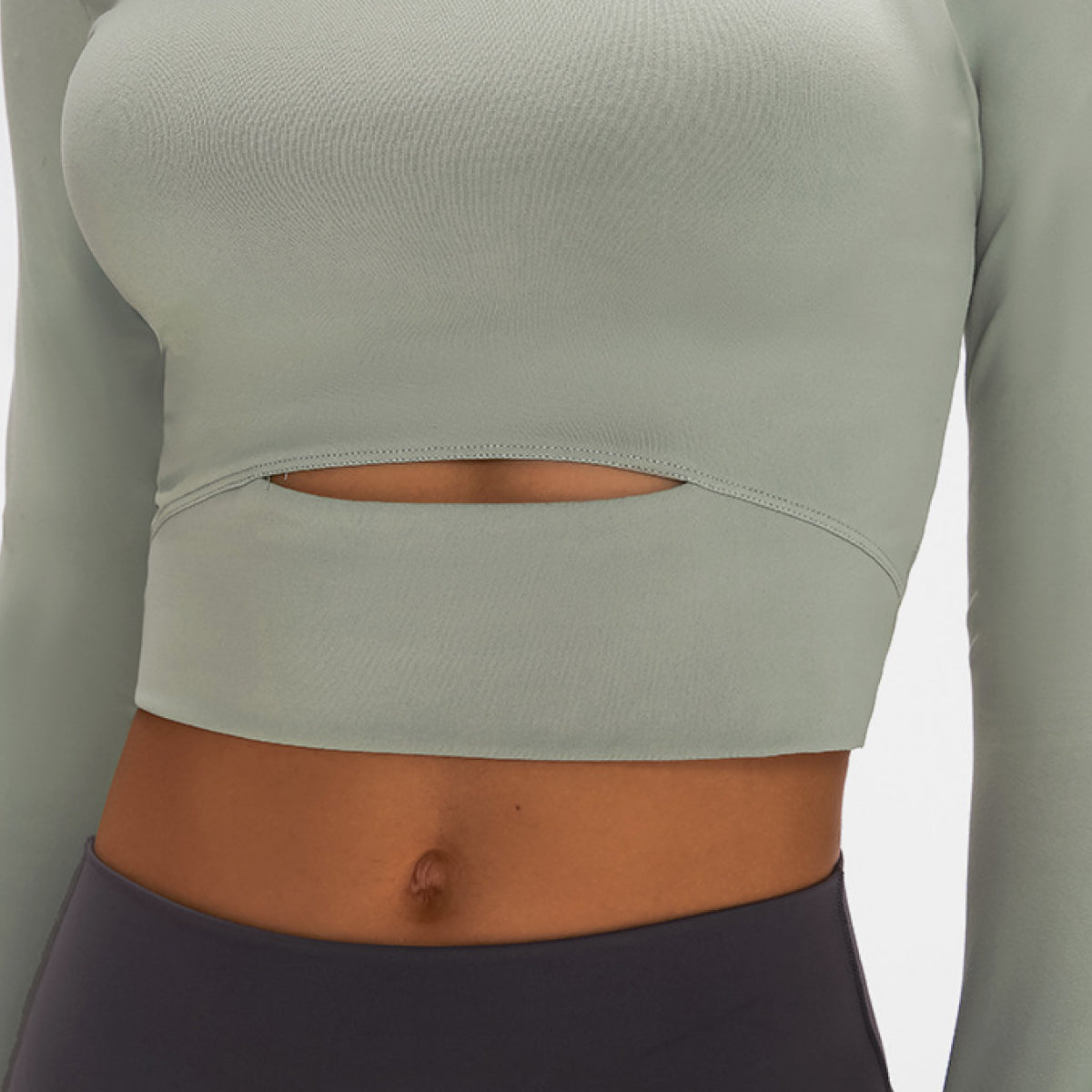 Millennia Long Sleeve Cropped Top With Sports Strap, NikkiandNaomi