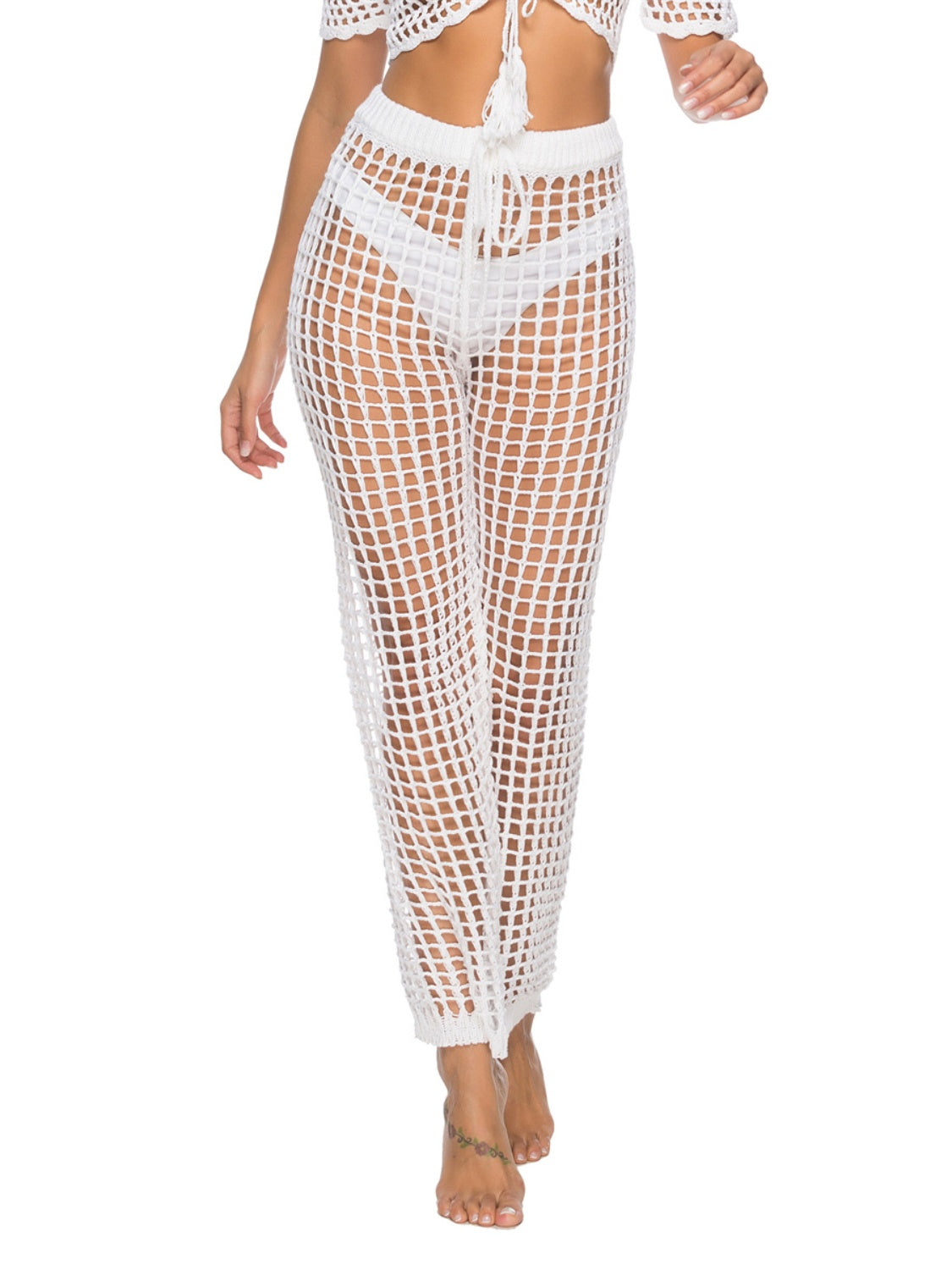 Cutout High Waist Swim Pants, NikkiandNaomi