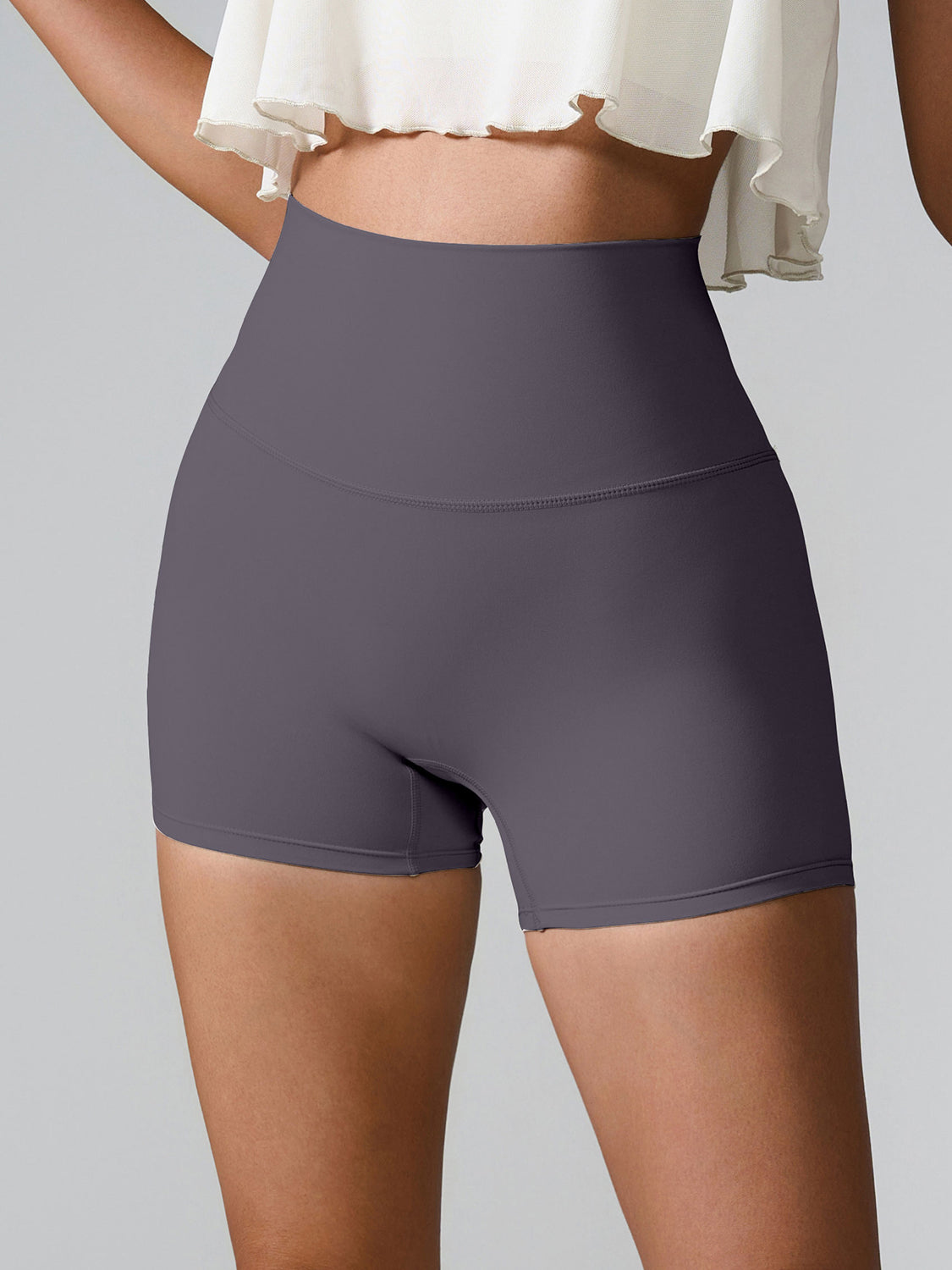 High Waist Active Shorts, NikkiandNaomi