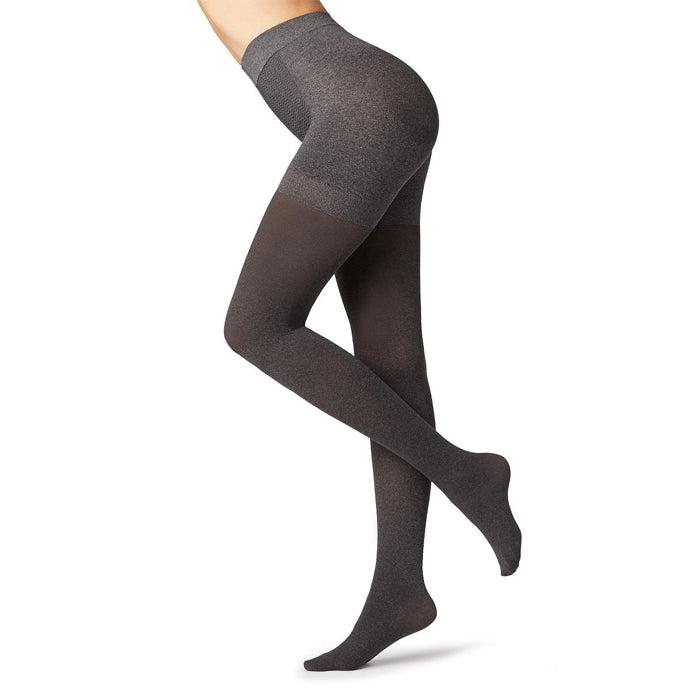 50 Denier all over great shapes grey color pantyhose,,NikkiandNaomi