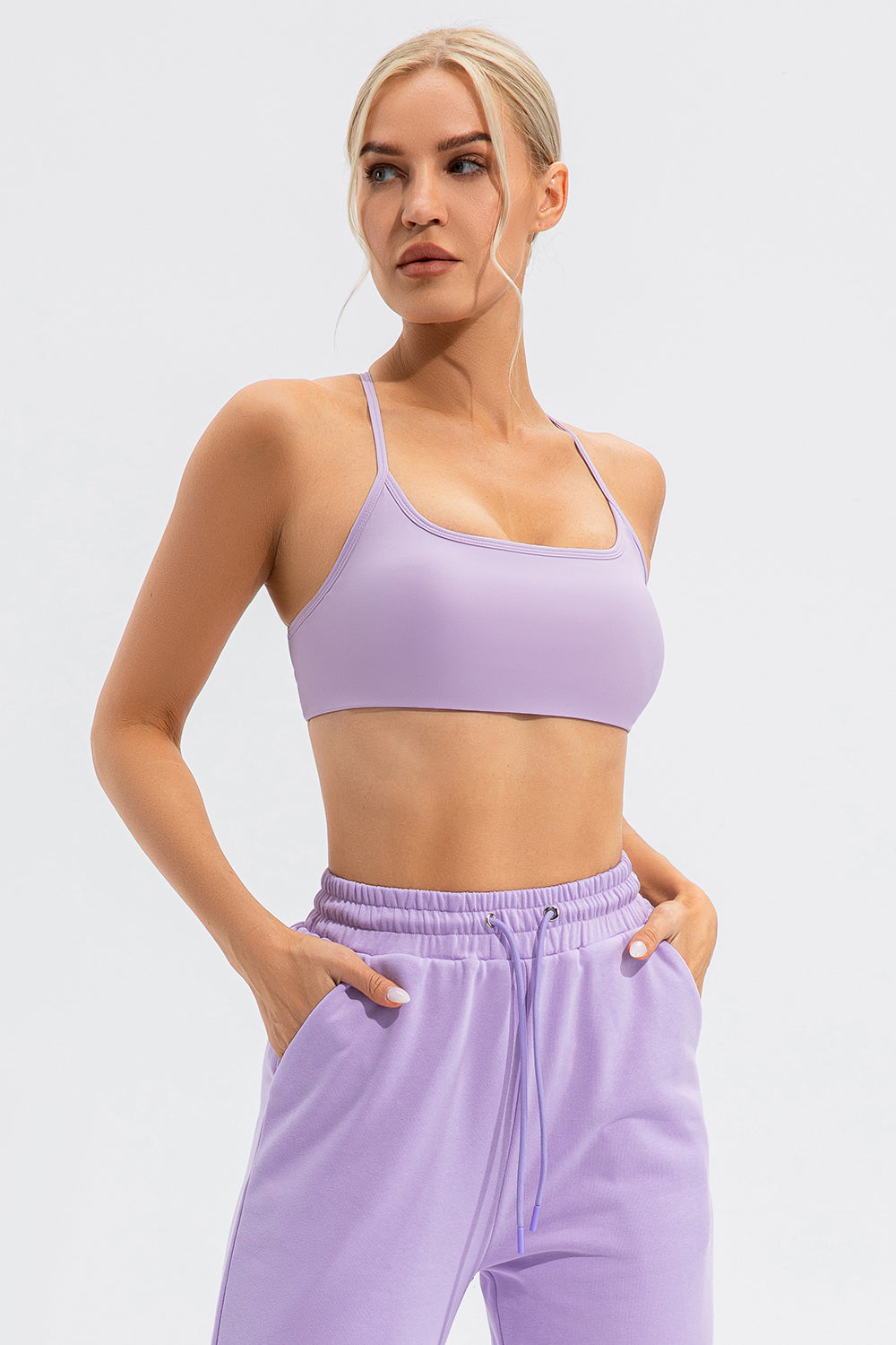 Crisscross Spaghetti Strap Active Cami, NikkiandNaomi