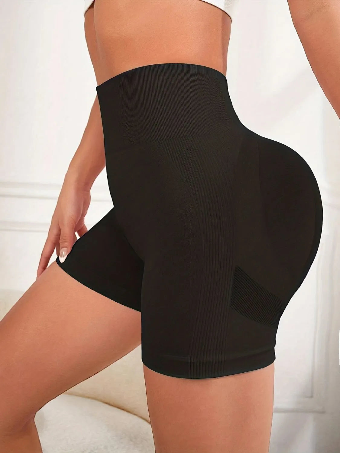 High Waist Active Shorts, NikkiandNaomi