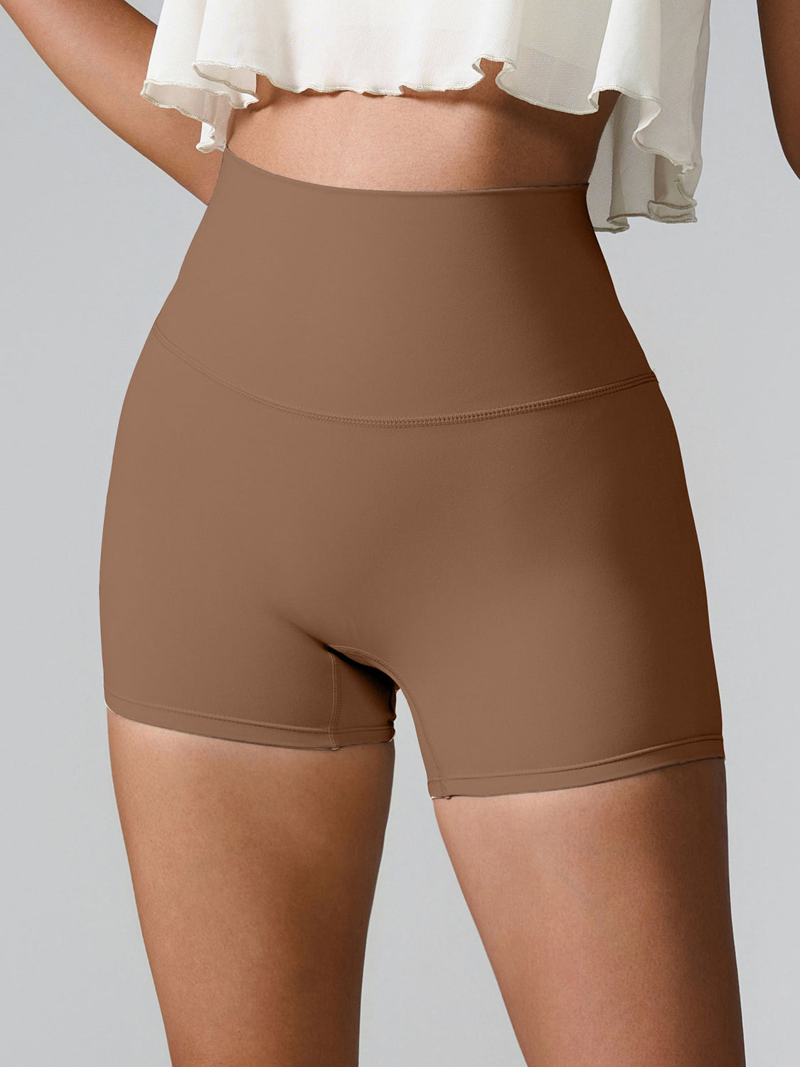 High Waist Active Shorts, NikkiandNaomi