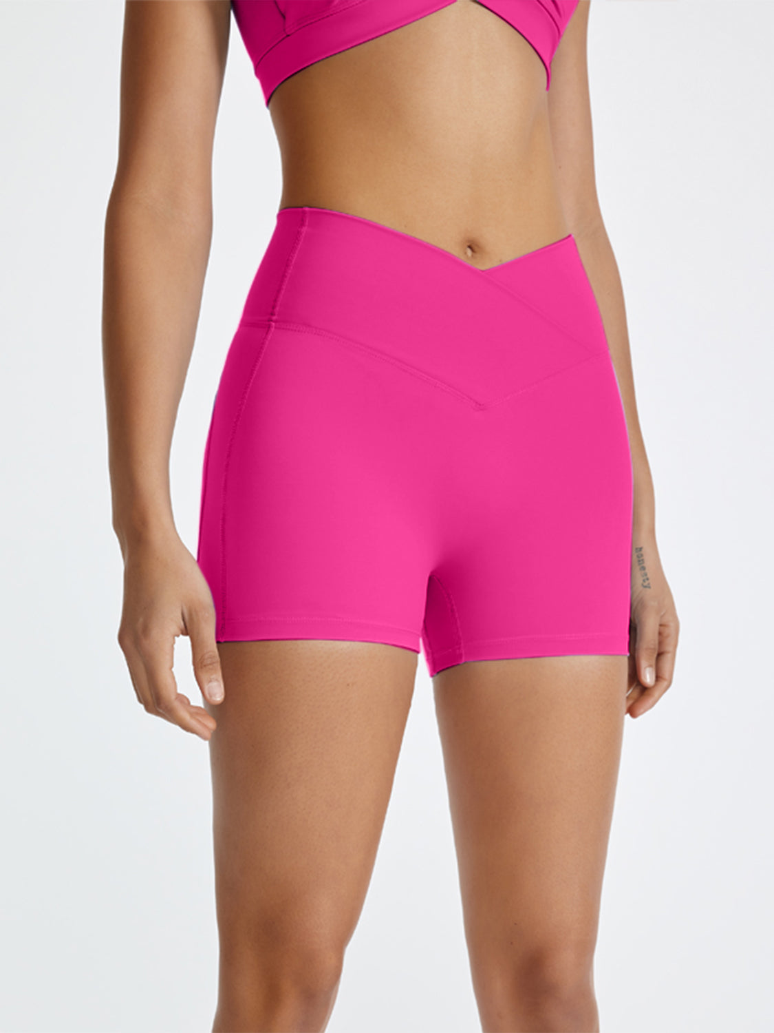 High Waist Active Shorts, NikkiandNaomi