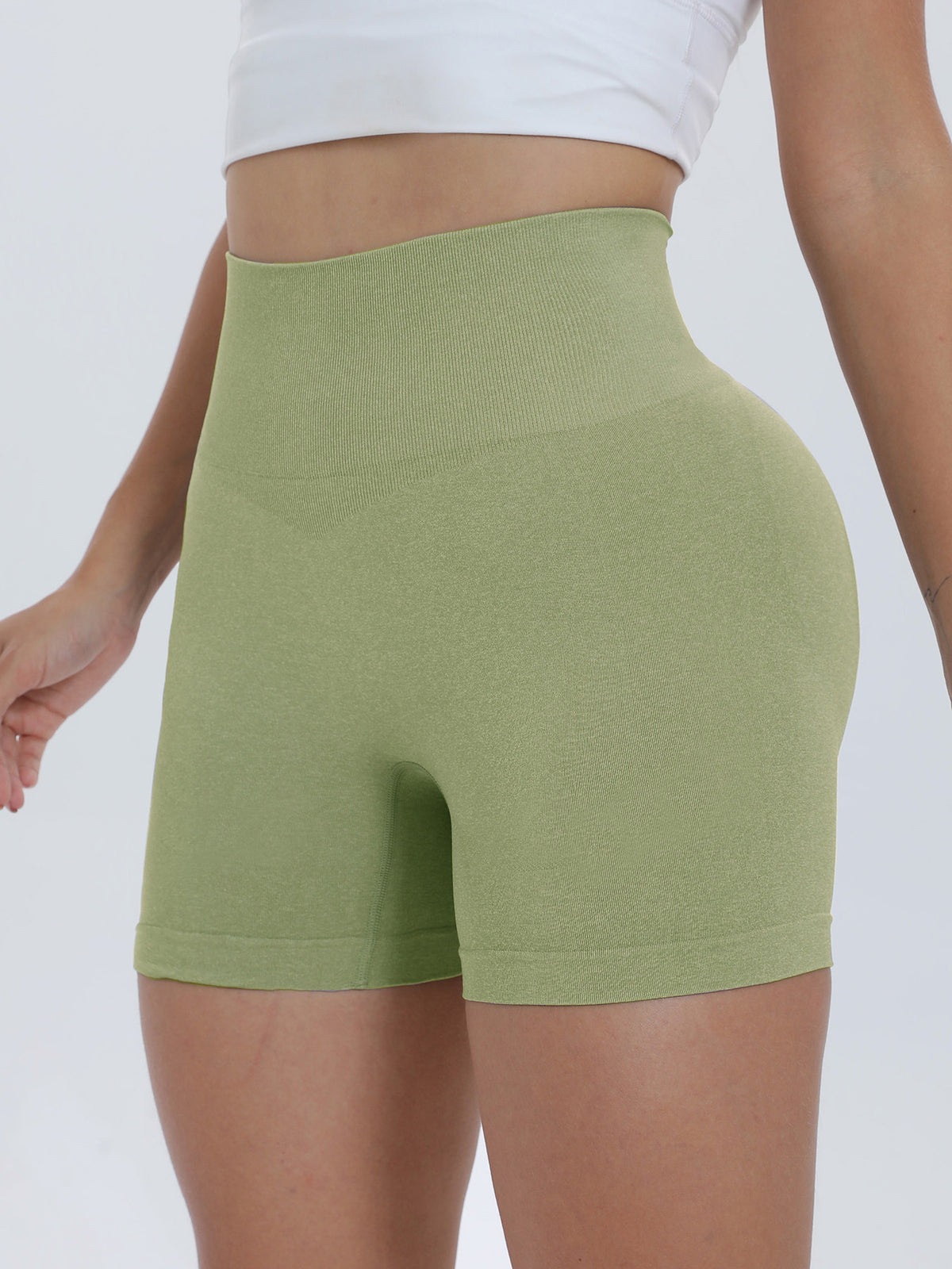 High Waist Active Shorts, NikkiandNaomi