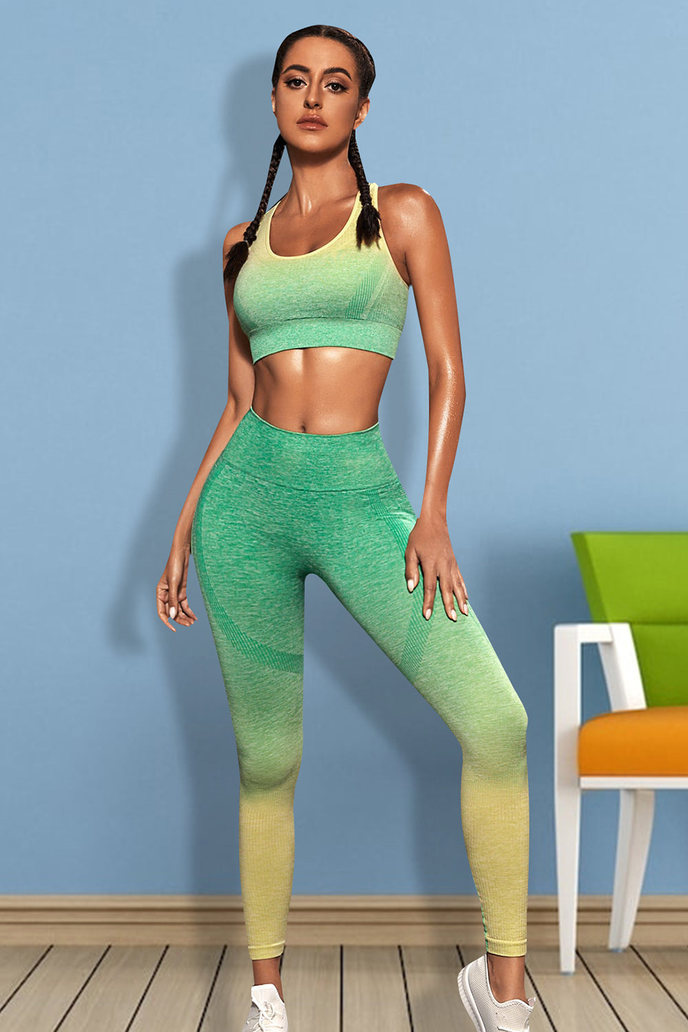 Gradient Sports Tank and Leggings Set, NikkiandNaomi