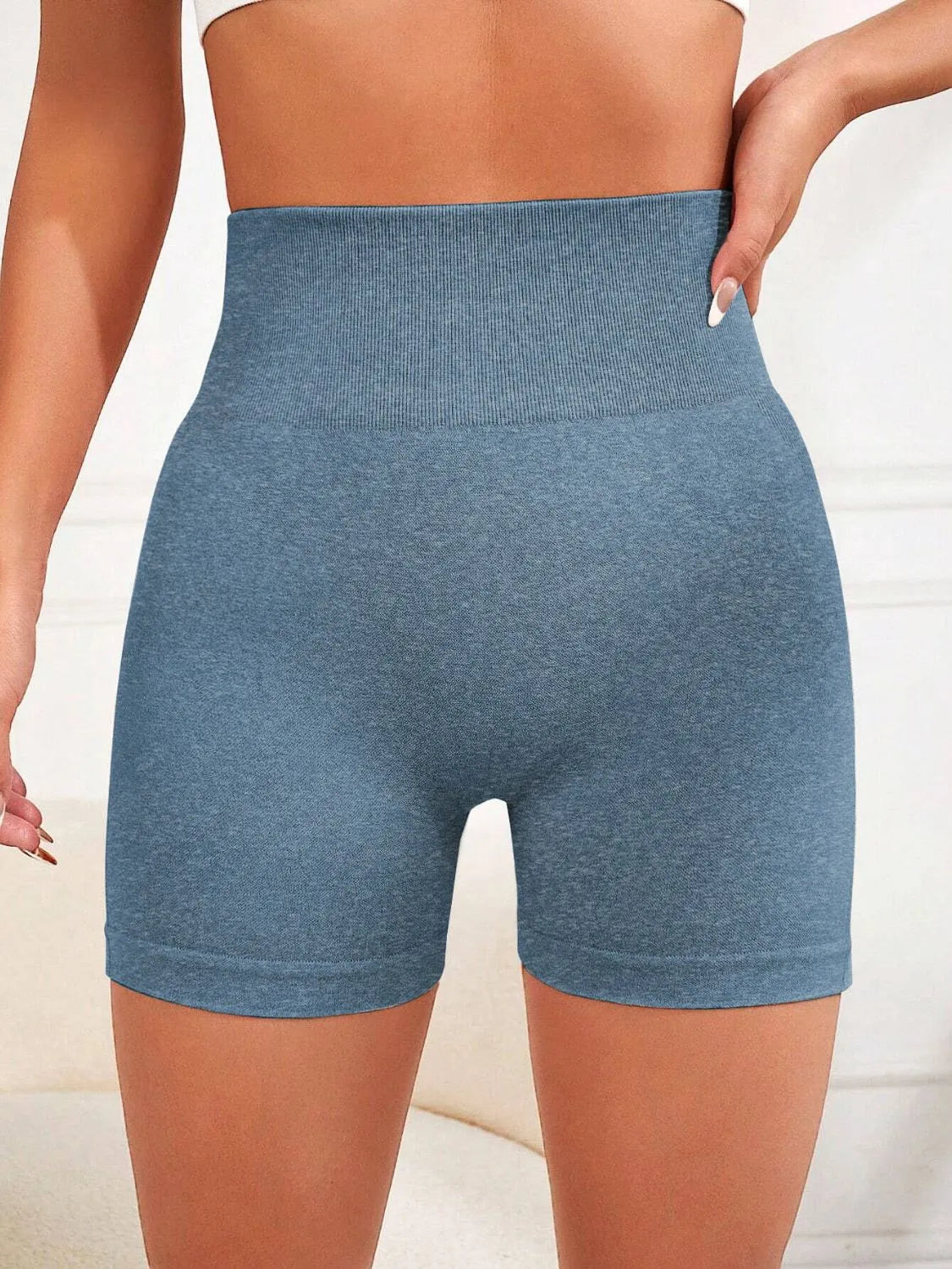 High Waist Active Shorts, NikkiandNaomi