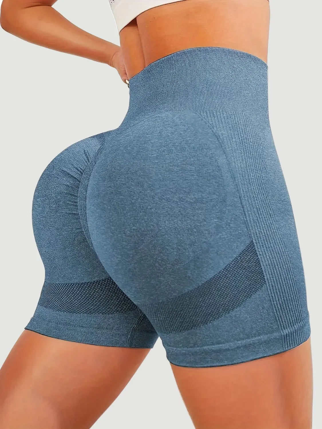 High Waist Active Shorts, NikkiandNaomi