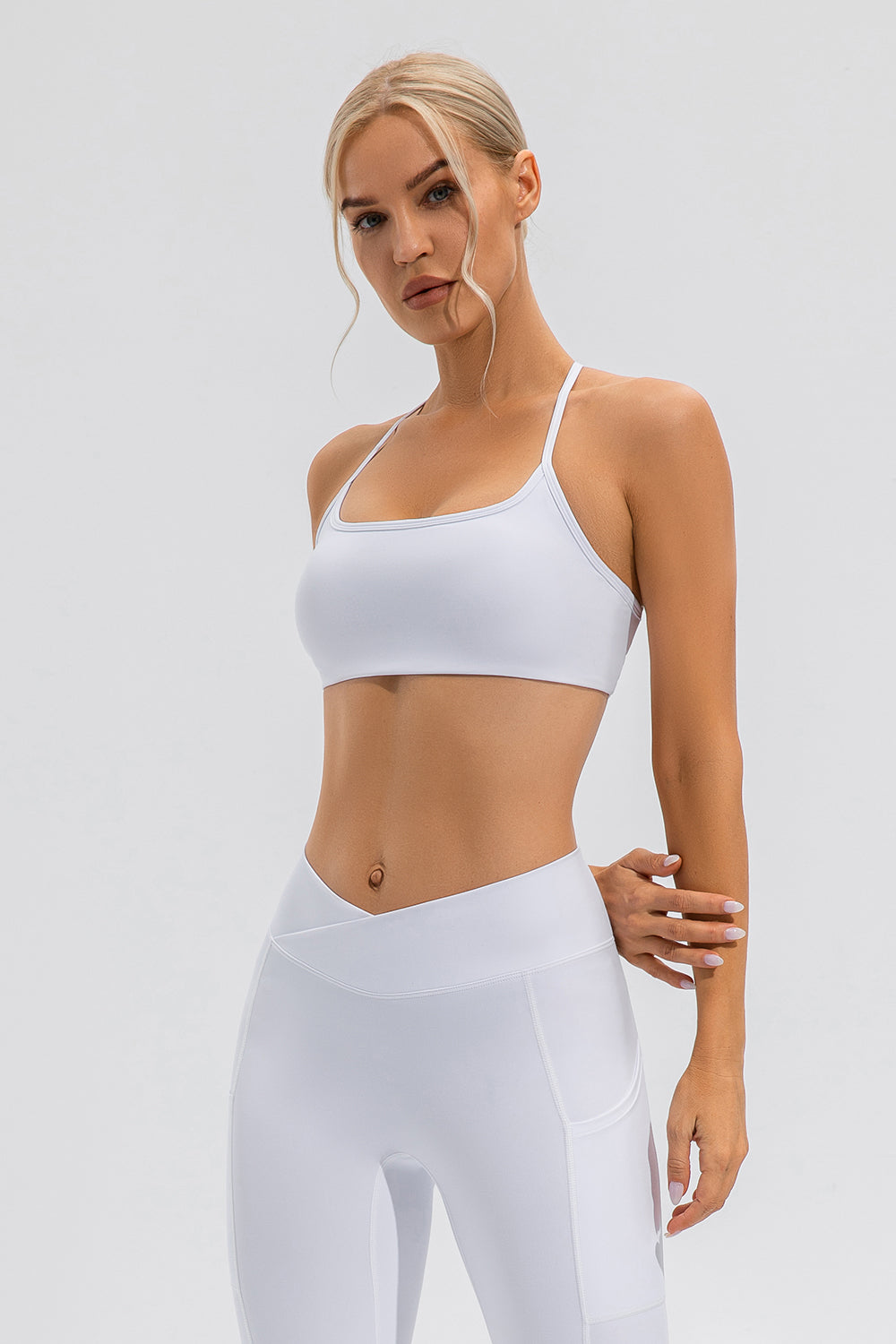 Crisscross Spaghetti Strap Active Cami, NikkiandNaomi