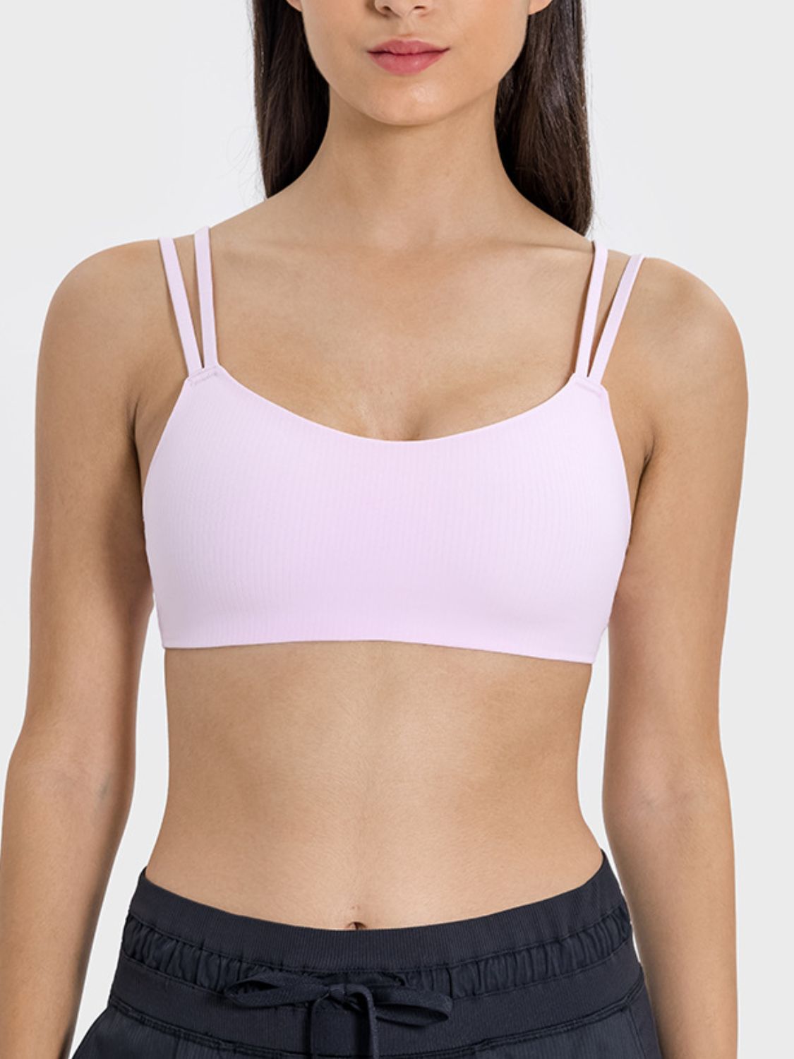 Millennia Scoop Neck Double Strap Active Cami, NikkiandNaomi