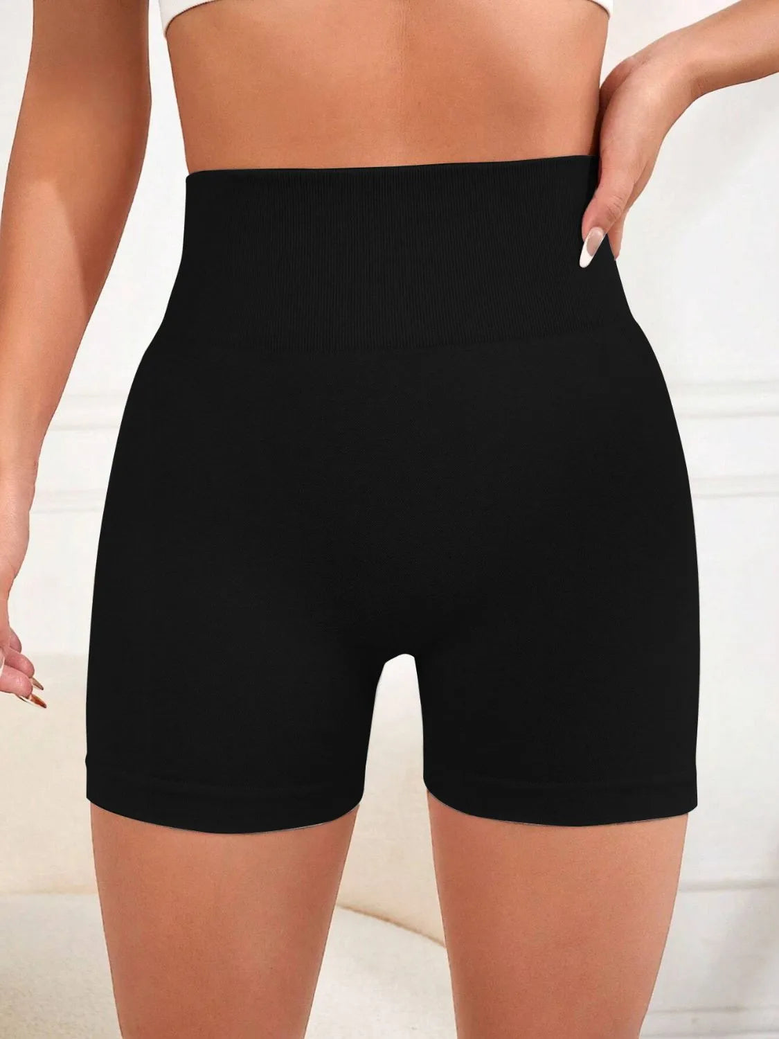 High Waist Active Shorts, NikkiandNaomi