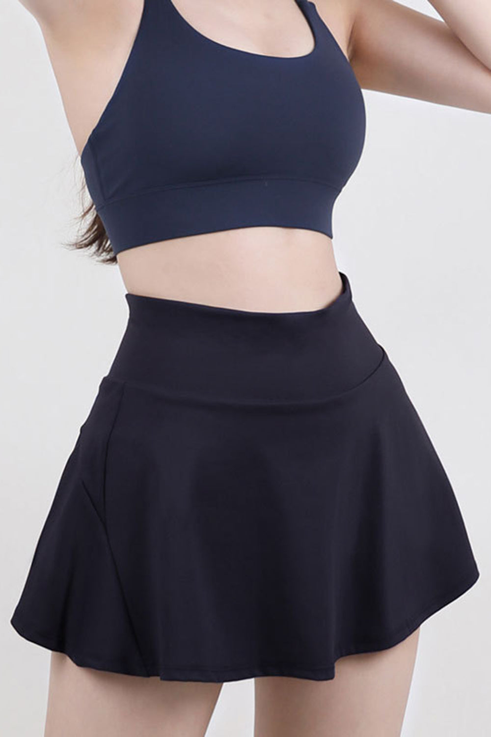 High Waist Pleated Active Skirt, NikkiandNaomi