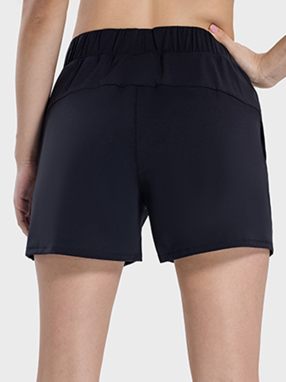 Millennia Elastic Waist Active Shorts, NikkiandNaomi