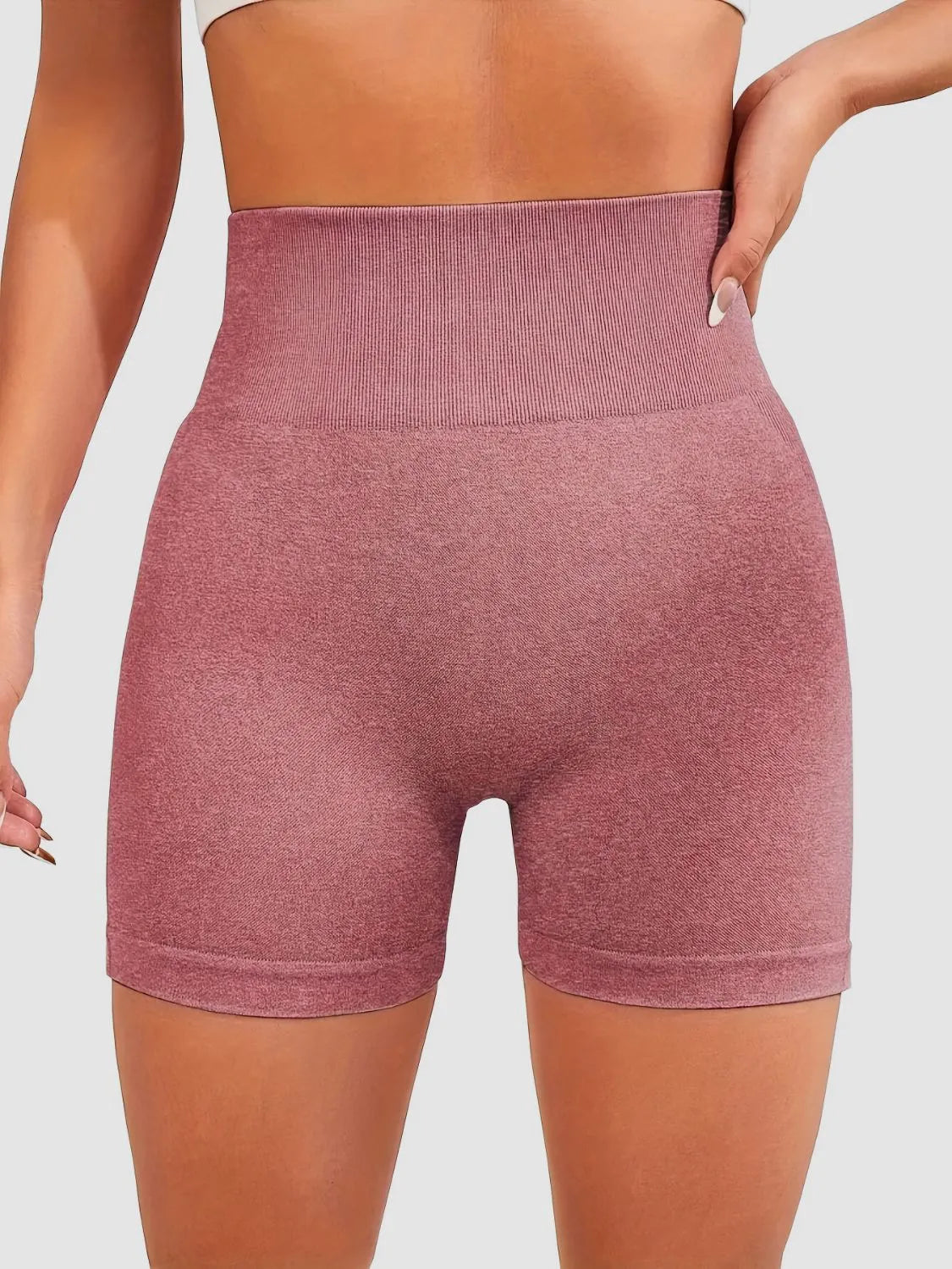 High Waist Active Shorts, NikkiandNaomi