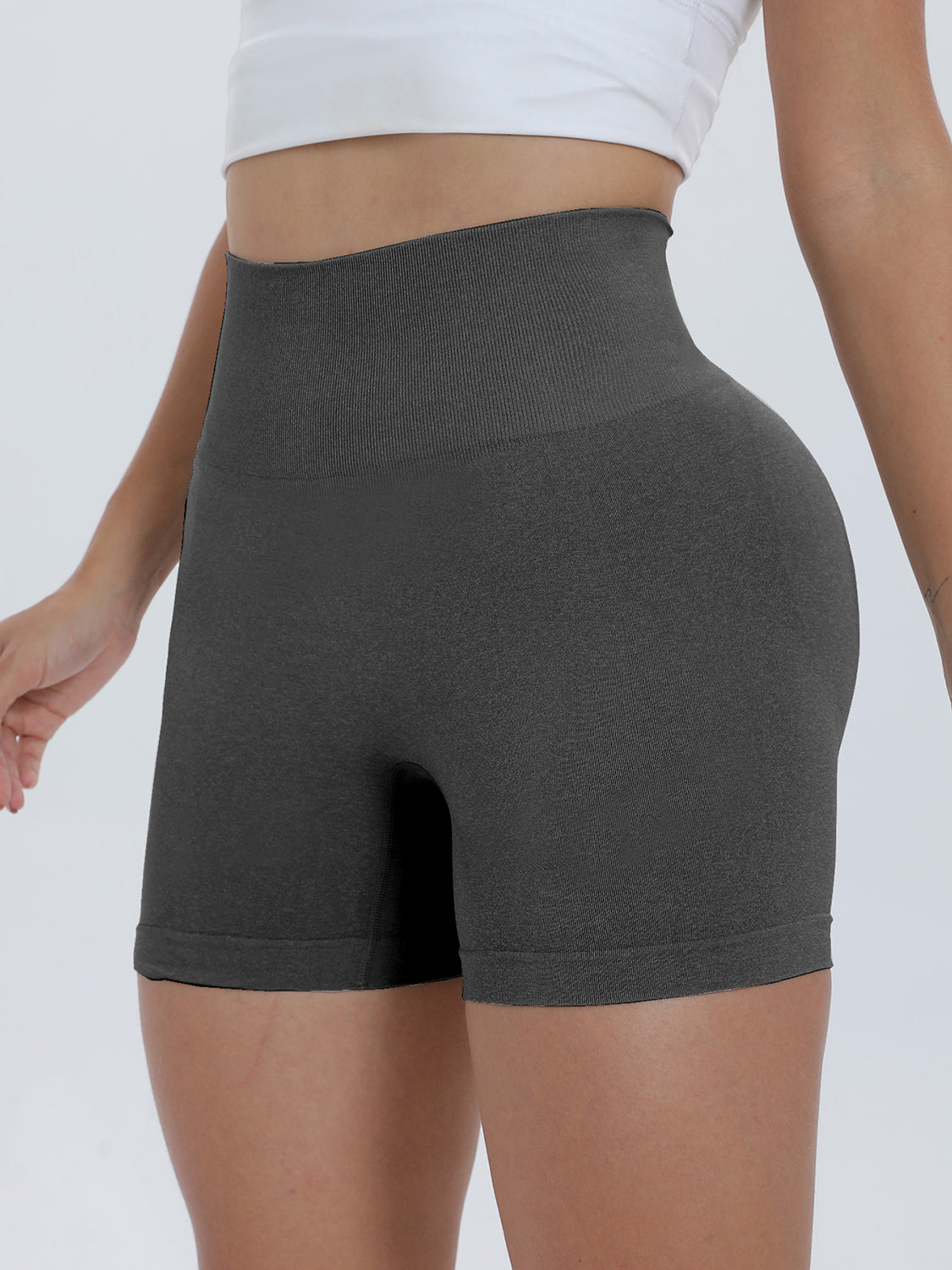 High Waist Active Shorts, NikkiandNaomi