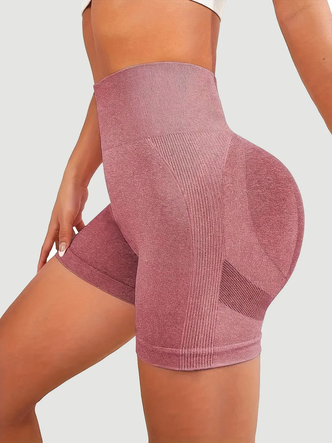 High Waist Active Shorts, NikkiandNaomi