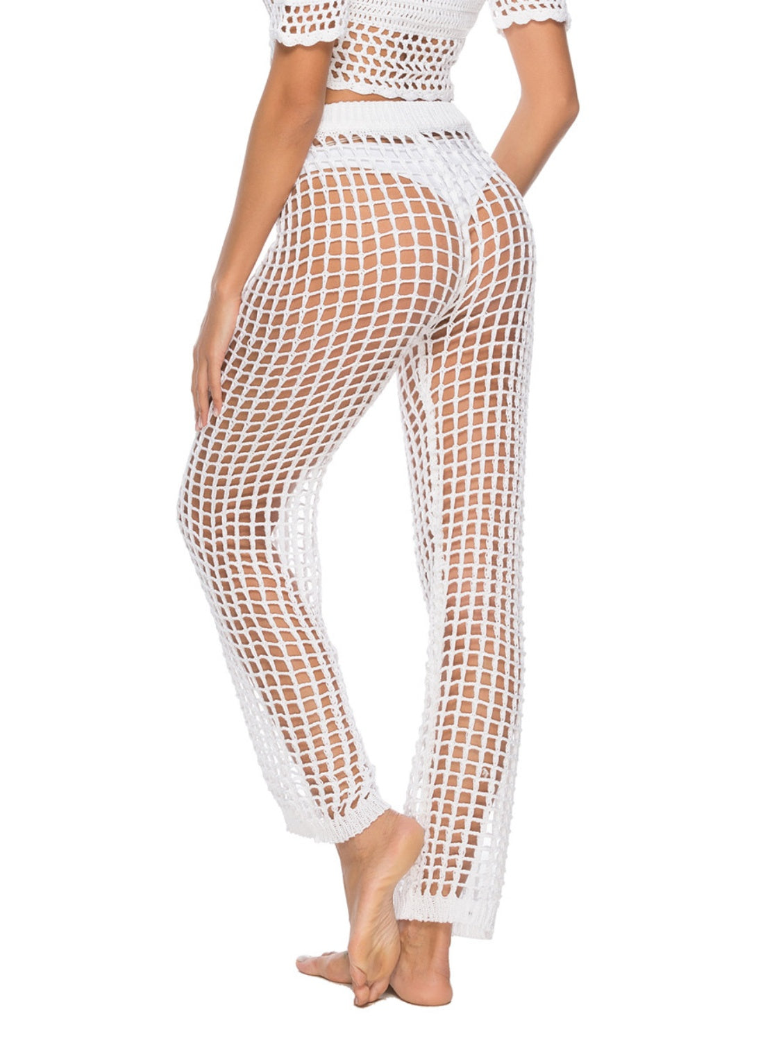 Cutout High Waist Swim Pants, NikkiandNaomi