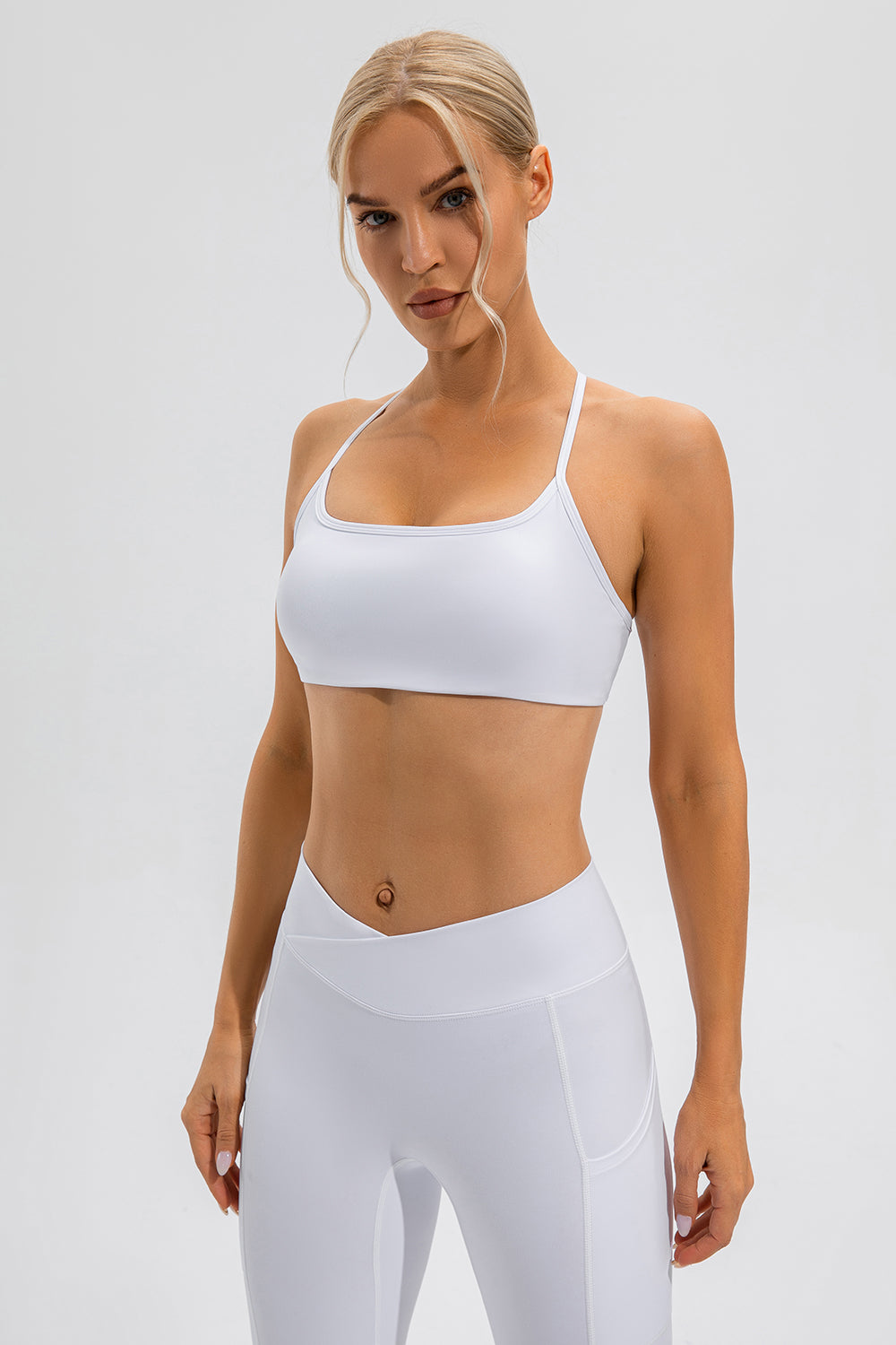 Crisscross Spaghetti Strap Active Cami, NikkiandNaomi