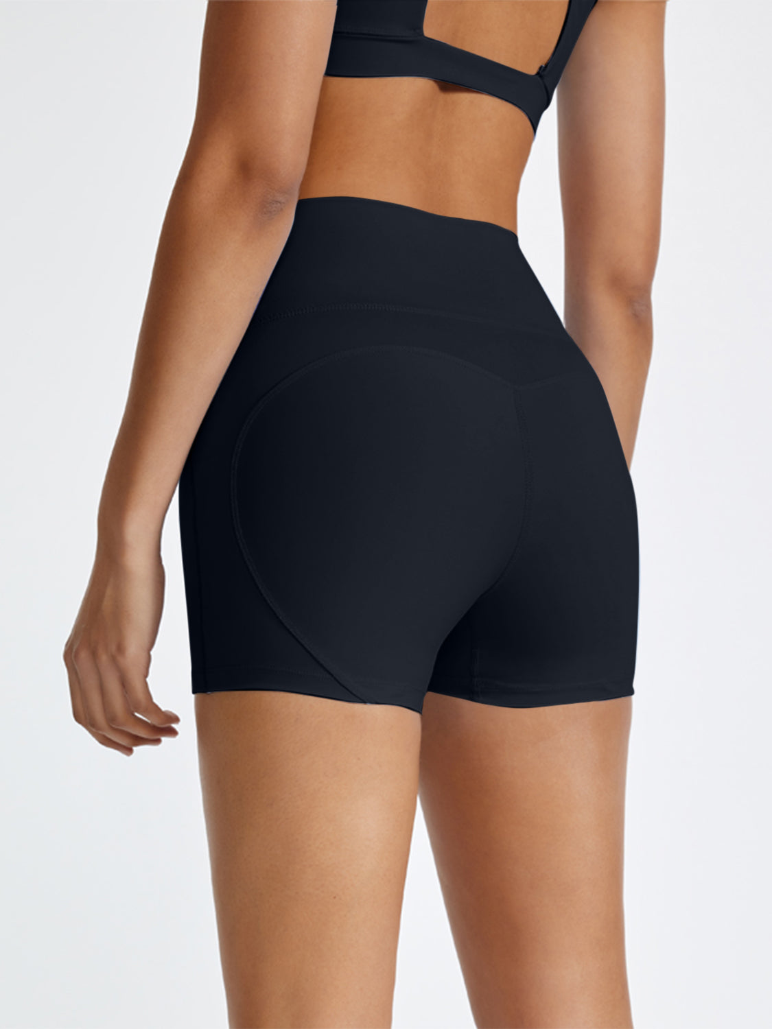 High Waist Active Shorts, NikkiandNaomi