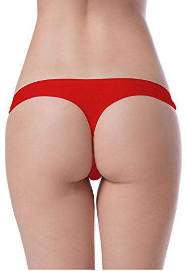 Sexy Red T-Back Thong Panty, NikkiandNaomi