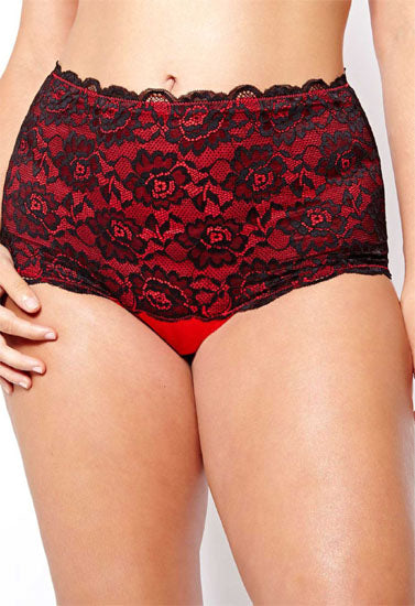 Tanga de trabajo con hilo rojo y hilo negro