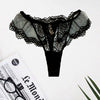Christies Black Honeymoon Visible Lace Thong