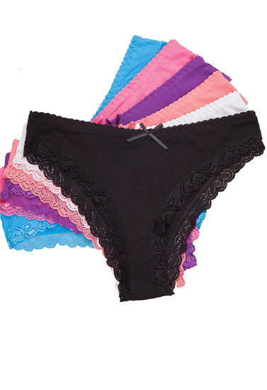 Comfortable Cotton Six Piece Mix Panties