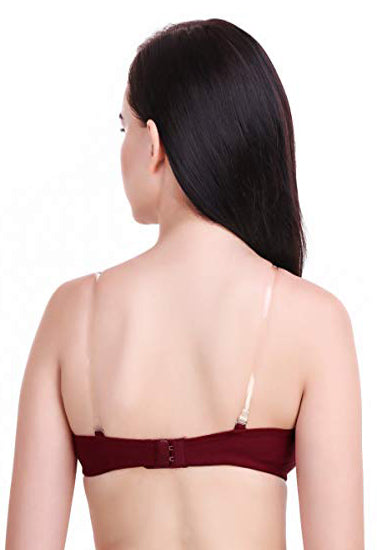 Daily wear maroon comfort bra ((pack of 2)