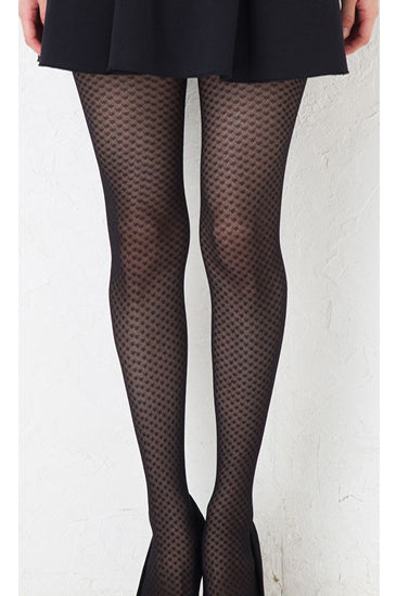 Fashion tights 15 denier diamond patterned