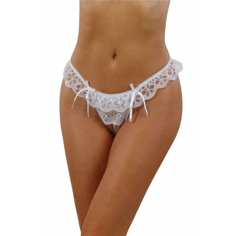 NikkiandNaomi Extra plus size pearl lace thong, NikkiandNaomi