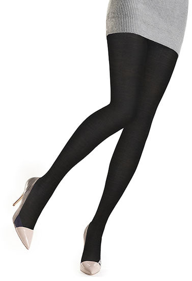 Luxurious & Plushy Dark Black Tights