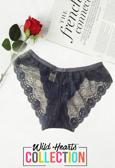 HOT Optional Blue High Crotch Transparent Brief Underwear + 1 Free Bra, NikkiandNaomi