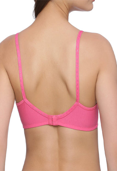 Magenta Comfy Plus Size Regular Use Bra, NikkiandNaomi