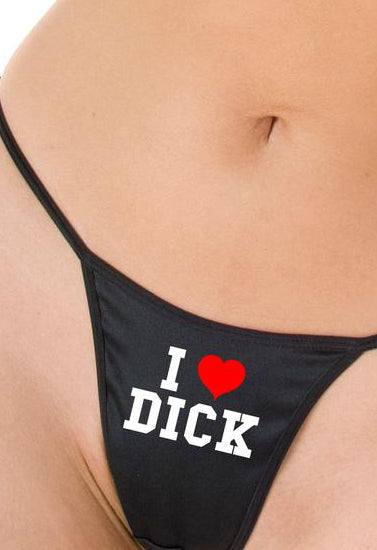 Tanga con tanga estampada I Love Dick